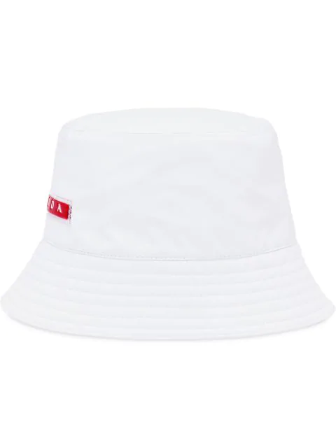 white prada bucket hat