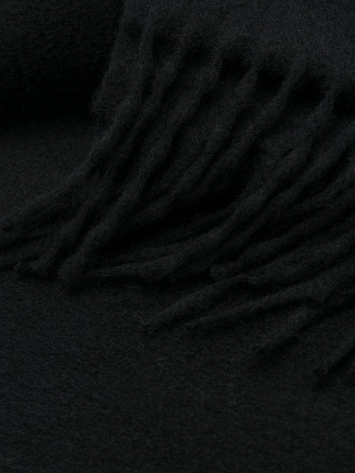 Shop Begg & Co Fringed Cashmere Scarf In Black