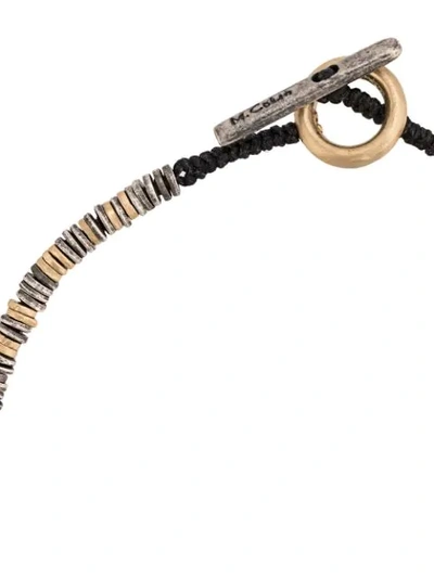 Shop M. Cohen Barcode Bracelet In Gold