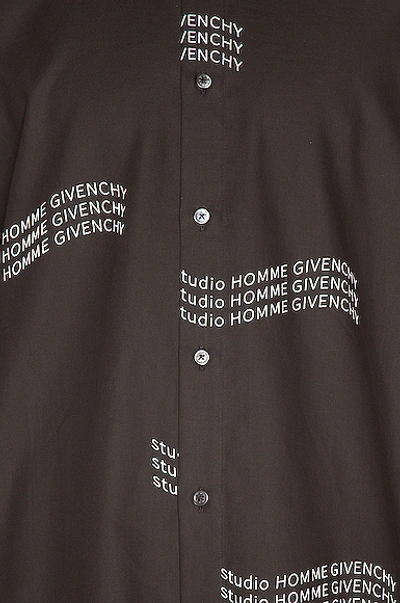 Shop Givenchy Studio Homme Shirt In Black