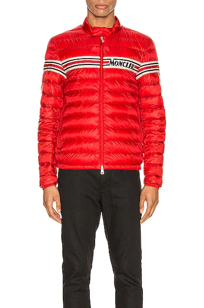 Shop Moncler Renald Jacket In Red