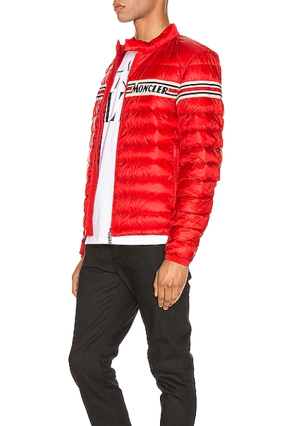 Shop Moncler Renald Jacket In Red
