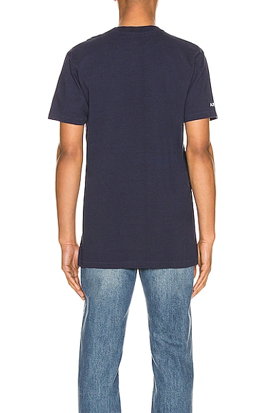 Shop Apc Jjjjound Tee In Dark Navy