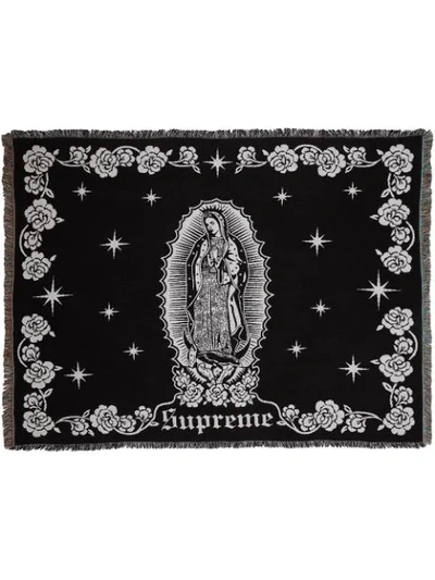 Shop Supreme Virgin Mary Blanket In Black