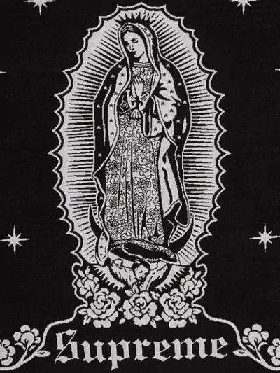 Shop Supreme Virgin Mary Blanket In Black