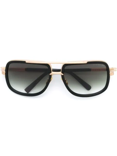 Shop Dita Eyewear 'mach One' Sunglasses In Black