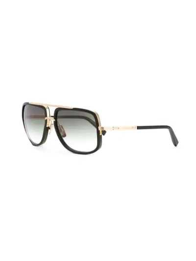 Shop Dita Eyewear 'mach One' Sunglasses In Black