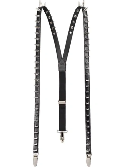 Shop Gucci Spike-embellished Braces In Black