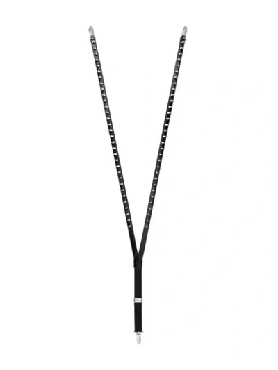 Shop Gucci Spike-embellished Braces In Black