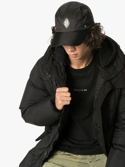 Shop A-cold-wall* Logo Plaque Ripstorm Baseball Cap In Black