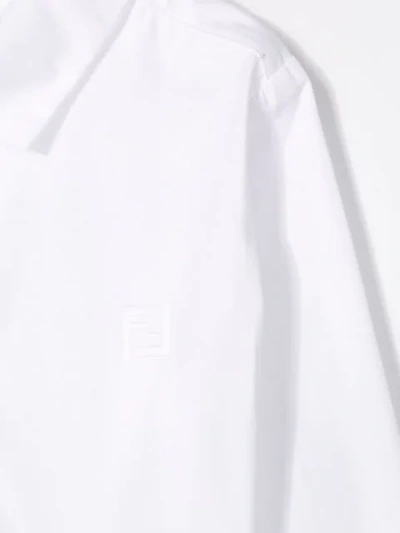 Shop Fendi Houndstooth Print Shortie Set In White ,black