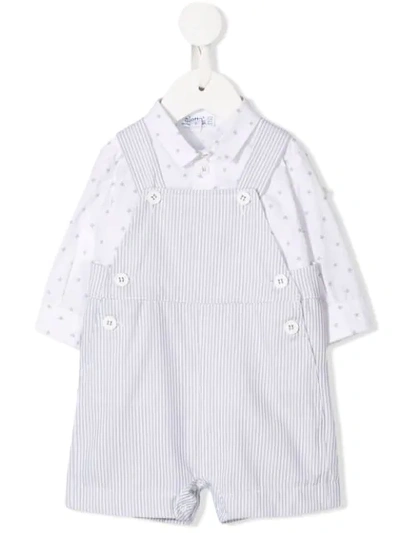 Shop Aletta Set Aus Latzhose Und Hemd In White