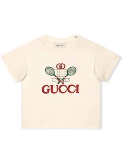 Shop Gucci Tennis T-shirt In White