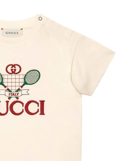 Shop Gucci Tennis T-shirt In White