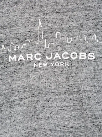 Shop Little Marc Jacobs Logo Hoody In Grey