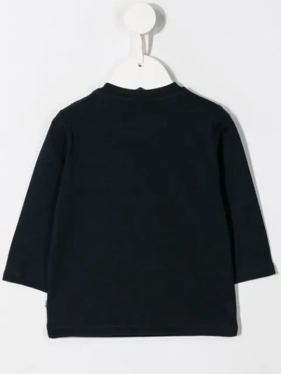 Hugo Boss Logo Print Top In Blue