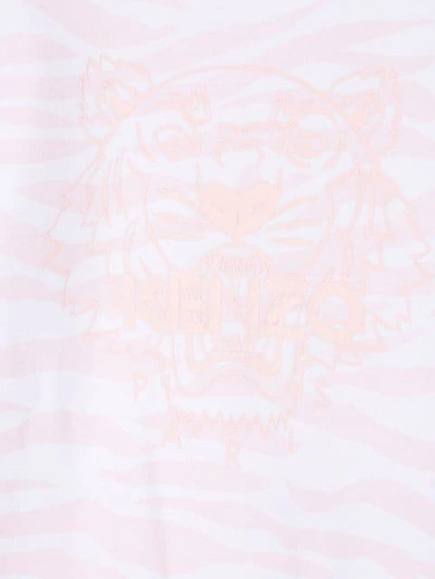 Shop Kenzo Printed Tiger Babygrow In White
