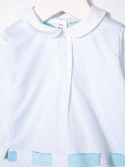 Shop Fendi Ff Logo Ribbon Pyjamas In White