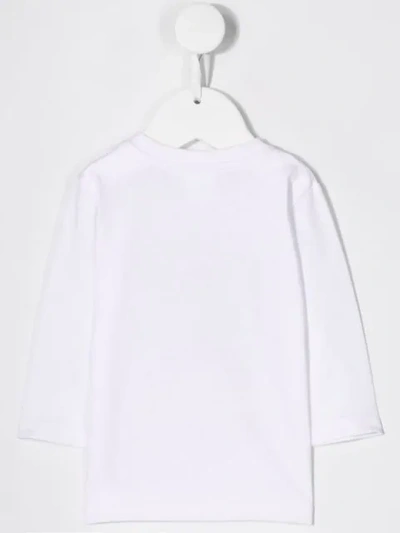 Shop Hugo Boss T-shirt Mit Raketen-print In White