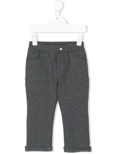 Shop Moncler Straight-leg Track Pants In Grey