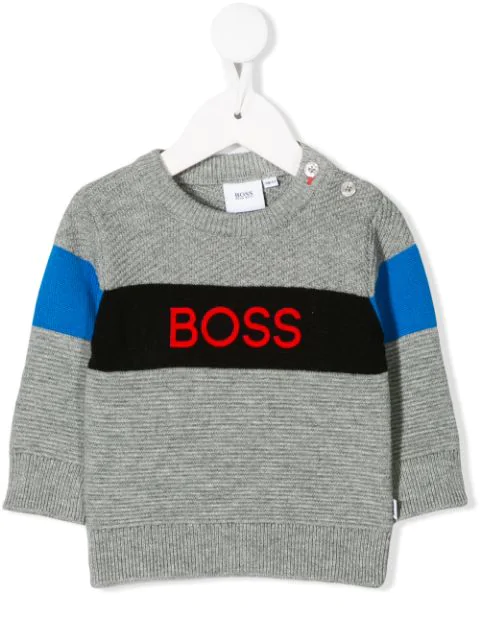 grey hugo boss jumper