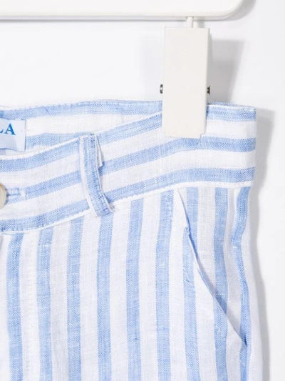 Shop Siola Striped Shorts In Blue