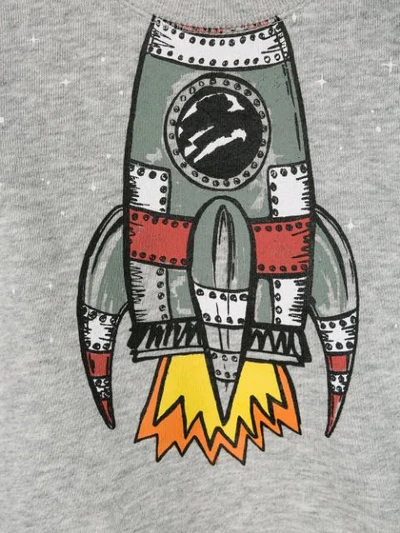 Shop Stella Mccartney Rocket Print Sweatshirt In Grey