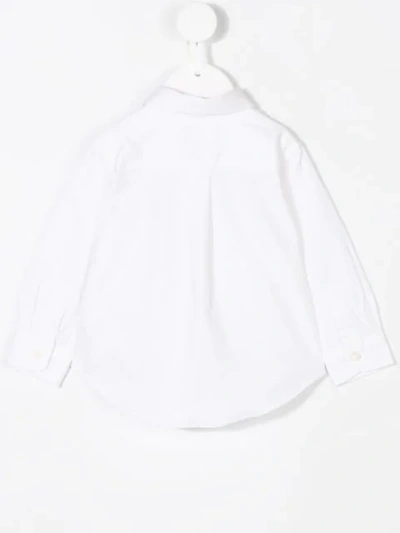 Shop Ralph Lauren Embroidered Logo Shirt In White
