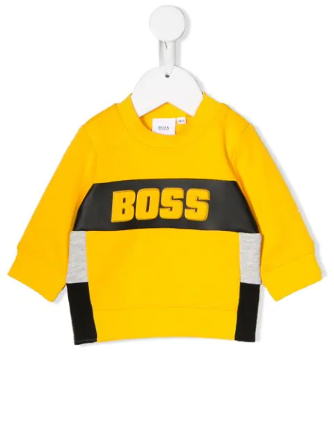 hugo boss yellow sweatshirt