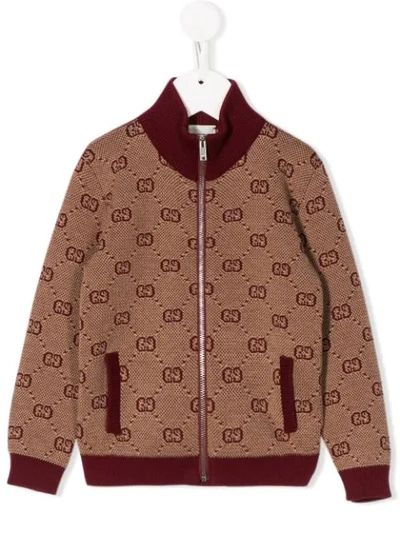 Shop Gucci Gg Bomber Jacket In Neutrals