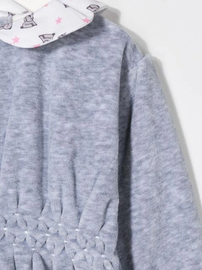 Siola Ruffled Collar Romper In Grey