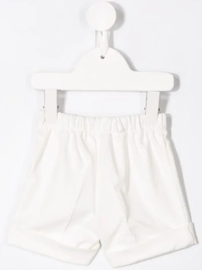 Shop Il Gufo Elasticated Shorts In White