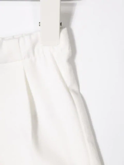 Shop Il Gufo Elasticated Shorts In White