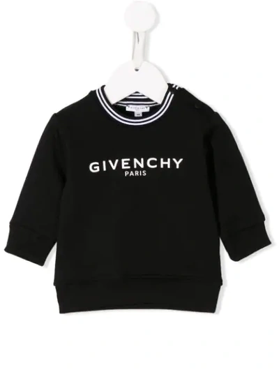 Shop Givenchy Printed Logo Sweatshirt In Black