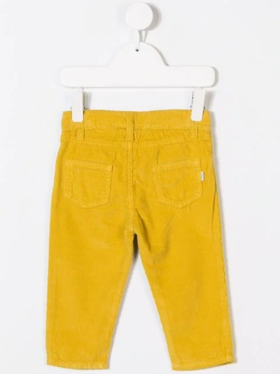 Shop Knot Five Pocket Corduroy Trousers In Yellow