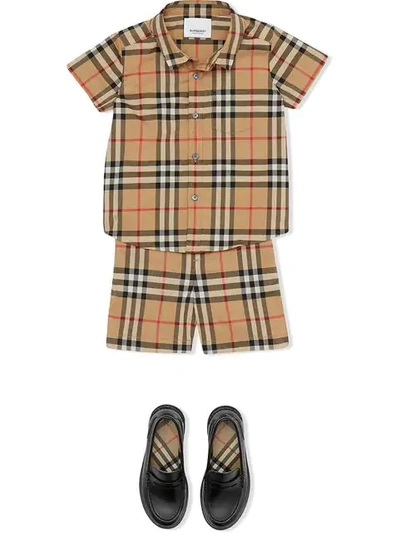 Shop Burberry Vintage Check Shirt In Neutrals