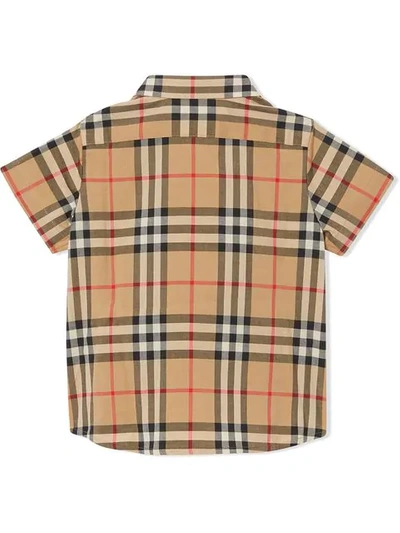 Shop Burberry Vintage Check Shirt In Neutrals