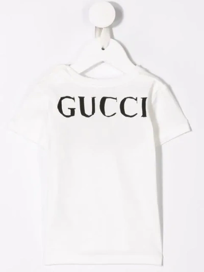 Shop Gucci Archive Stripe Tiger-print T-shirt In White