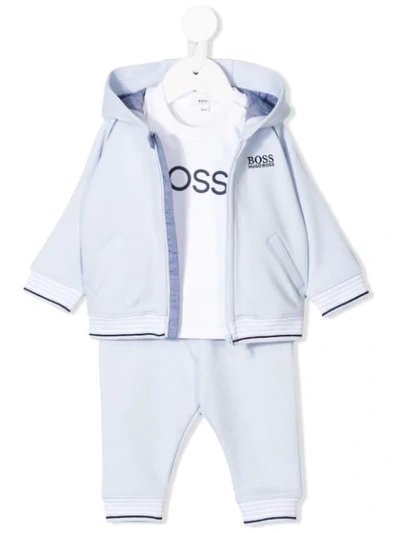 Styrke Hollow skraber Hugo Boss Babies' Logo Print Tracksuit In Blue | ModeSens