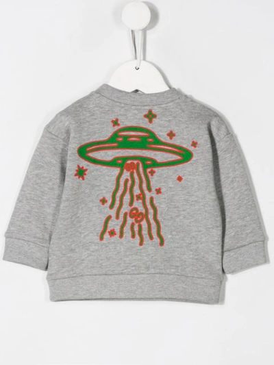 Shop Gucci Guccy Ufo Sweatshirt In Grey