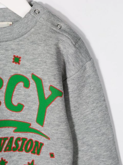 Shop Gucci Guccy Ufo Sweatshirt In Grey