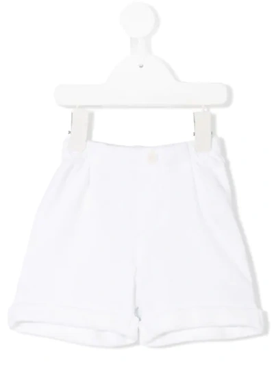 Shop Il Gufo Turned Up Hem Shorts In White