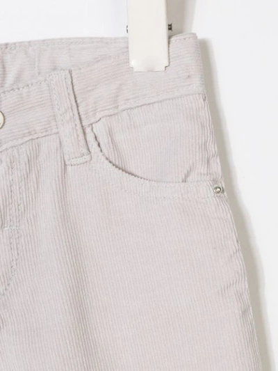 Shop Knot Five Pocket Corduroy Trousers In Grey
