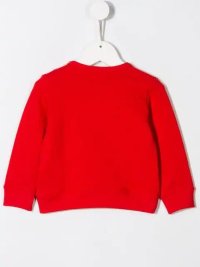 Gucci Tiger Print Sweater In Red