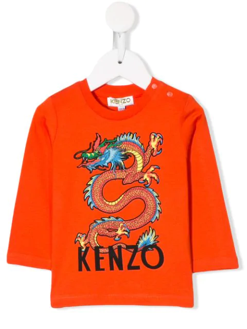 kenzo t shirt orange