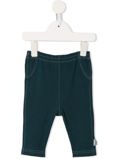 Shop Familiar Elastic Waist Trousers In Blue