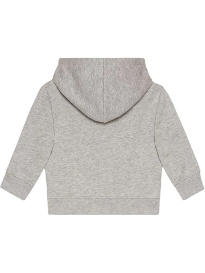 Shop Gucci Baby Sweatshirt With Web In Grey