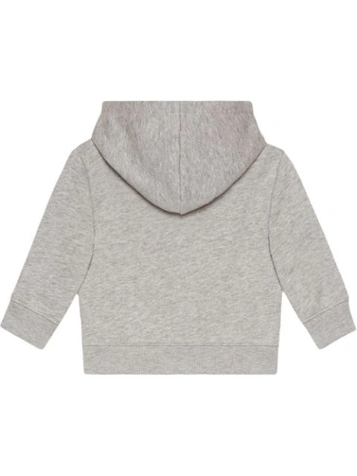 Gucci Baby Sweatshirt With Web In Grey