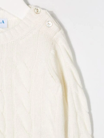 Siola Cable Knit Jumper In Neutrals