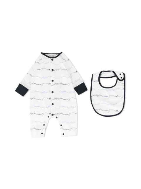 armani baby grow set